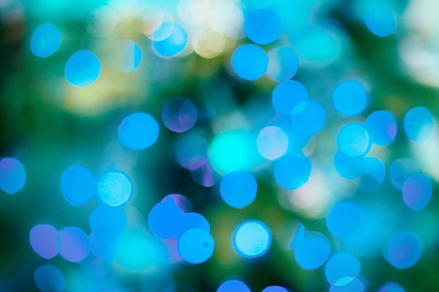 Blue Out-Of-Focus Lights