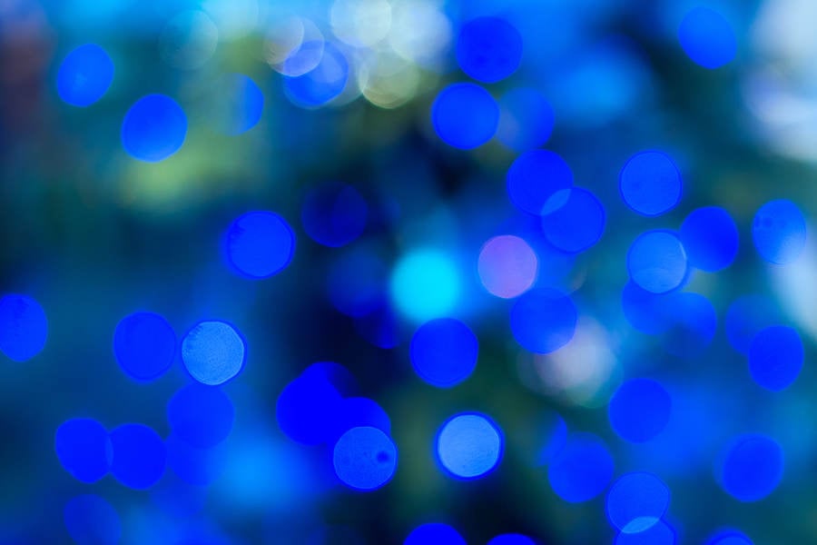 Hue of Blue Out-Of-Focus Lights