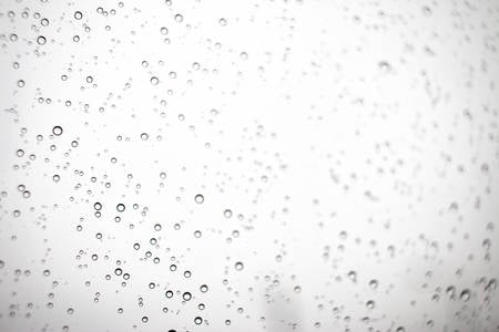 Detailed View of Water Drops on a Window