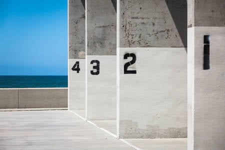 Concrete Outdoor Squash Courts by the Beach